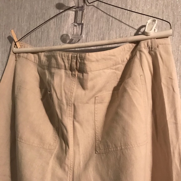 Style & Co Linen cropped/gaucho Pant SZ 16 - Picture 5 of 6